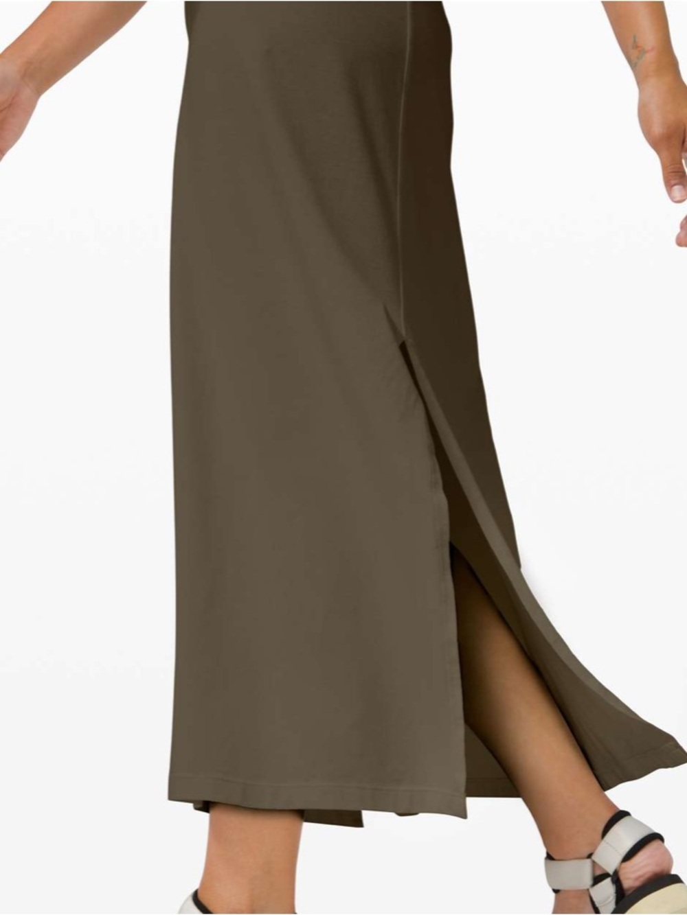 Lululemon All Yours Tank Maxi Dress Dark Olive Green size 8 fit - Picture 4 of 16